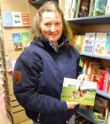 In the Orkney Bookshop at Kirkwall where I signed my book.